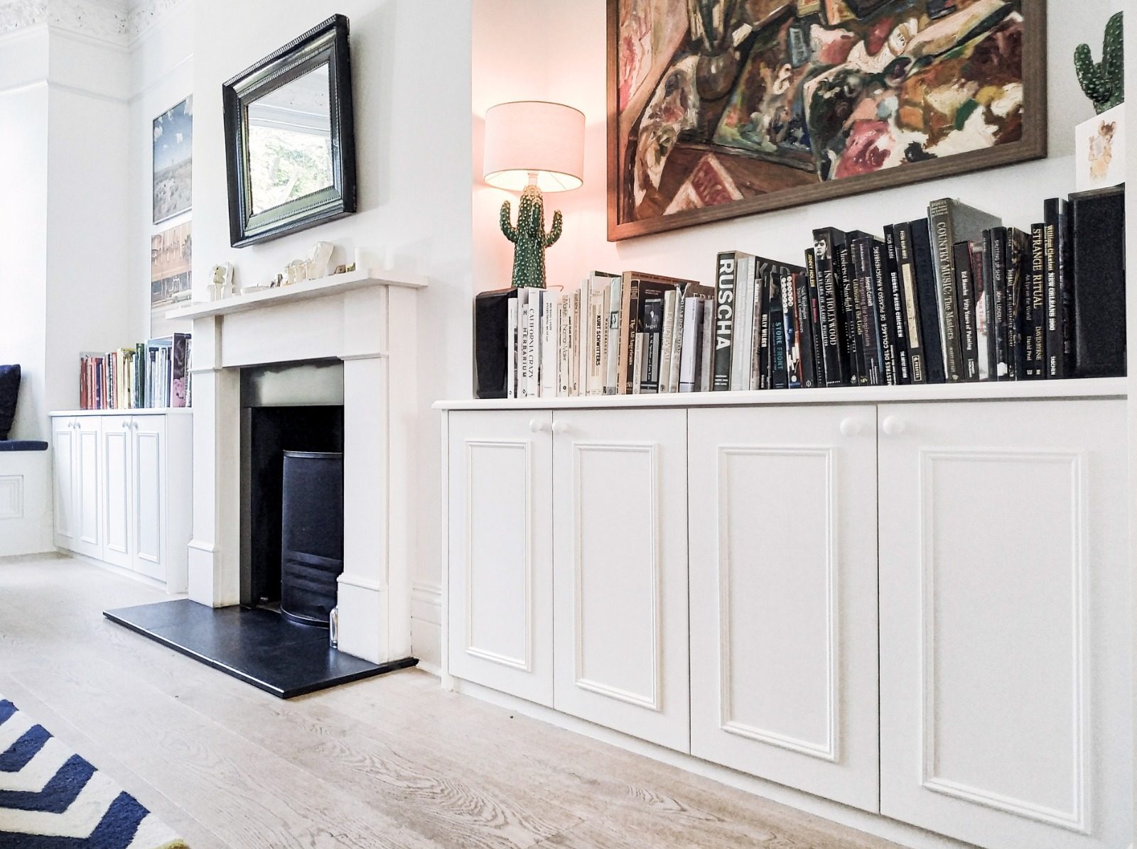 alcove Cupboards and alcove shelving in London Living room