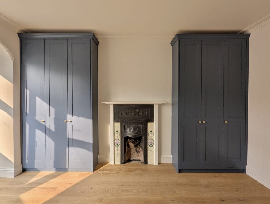 built in oak wardrobes